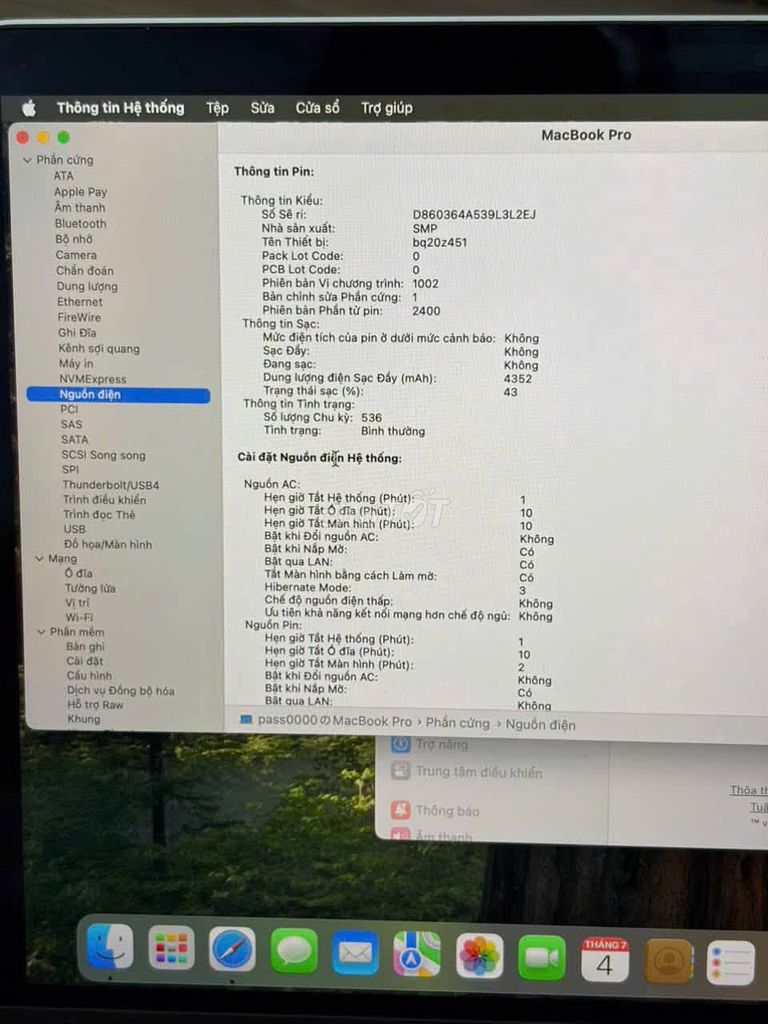 Apple MacBook Pro 2020 i5 8GB/512GB Bạc. Mua bán Laptop tại Quận Đống Đa Hà Nội được đăng bởi Míp TV hình 1