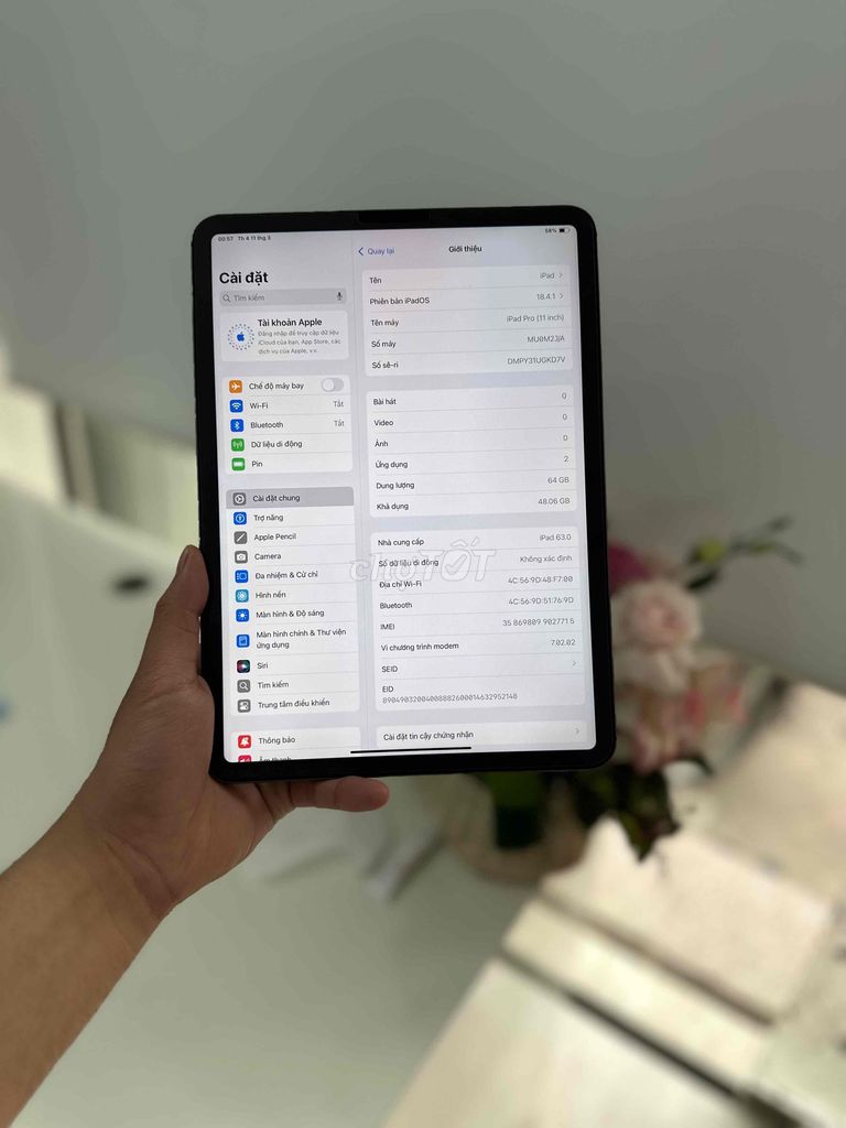 Apple iPad Pro 2018 64GB gray. Mua bán Máy tính bảng tại Quận Ba Đình Hà Nội được đăng bởi Nguyễn Tiến Đạt hình 1