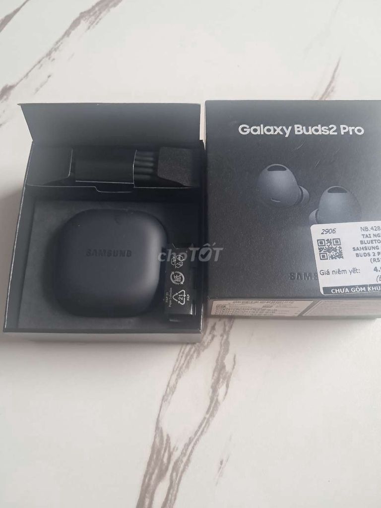 Samsung Buds2 Pro, box đầy đủ, còn BH 5/2/2026