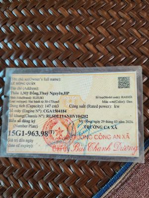 Raider 150 đời 2017 máy zin chất. Mua bán Xe máy tại Huyện Thuỷ Nguyên Hải Phòng được đăng bởi Nguyễn Thuyết