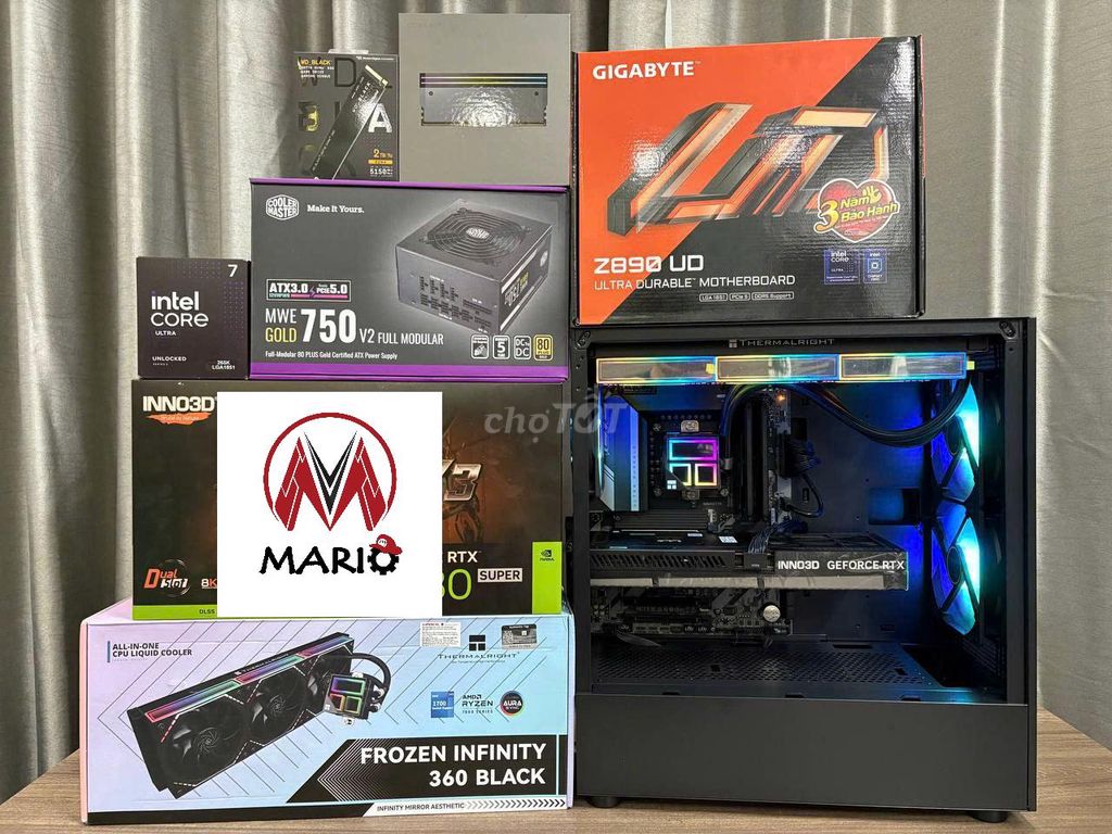 Dàn máy Ultra 7 265K, RTX 4080 Super, 32GB D5, 1T