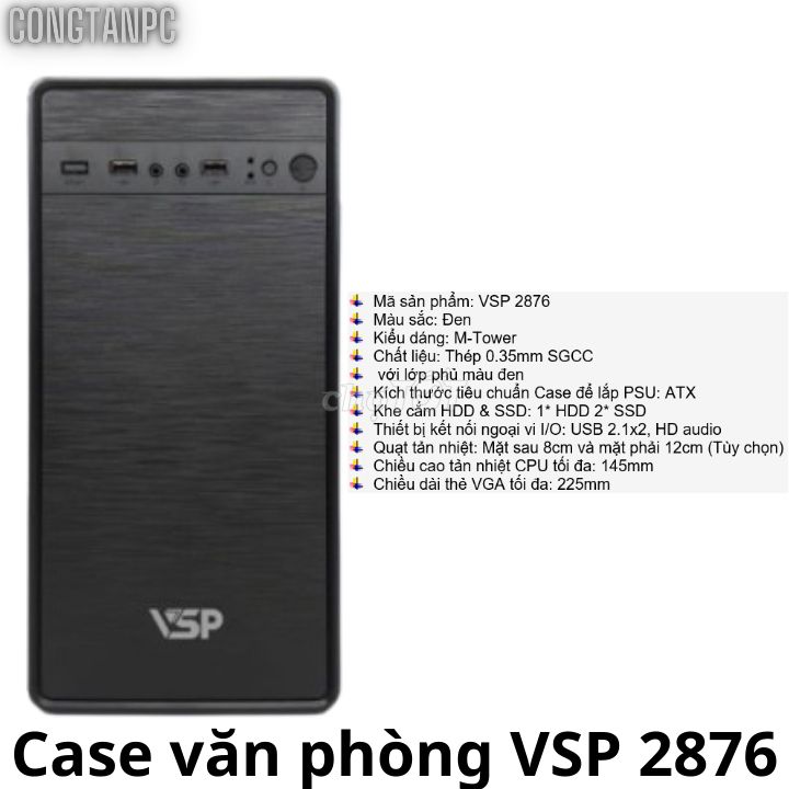 Vỏ Thùng PC văn phòng mới, đẹp, giá rẻ V2876