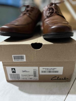 Giày tây Clarks nâu chính hãng size 44.5 (11 US)