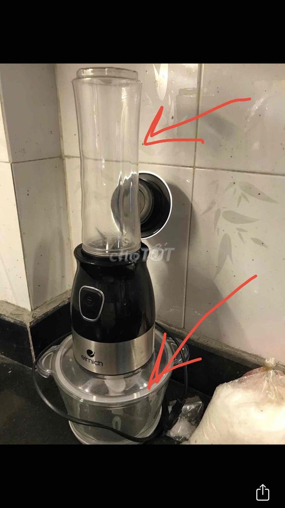 Máy xay sinh tố Elmich 2 cối Đen, Bạc hàng sịn. Mua bán Bếp, lò, đồ điện nhà bếp tại Thành phố Hải Dương Hải Dương được đăng bởi M hình 1