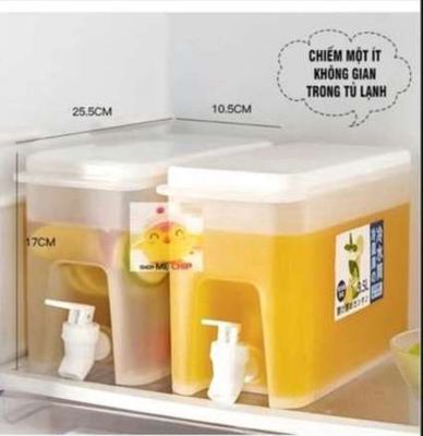 Bình nước tủ lạnh có vòi 3.5 Lít