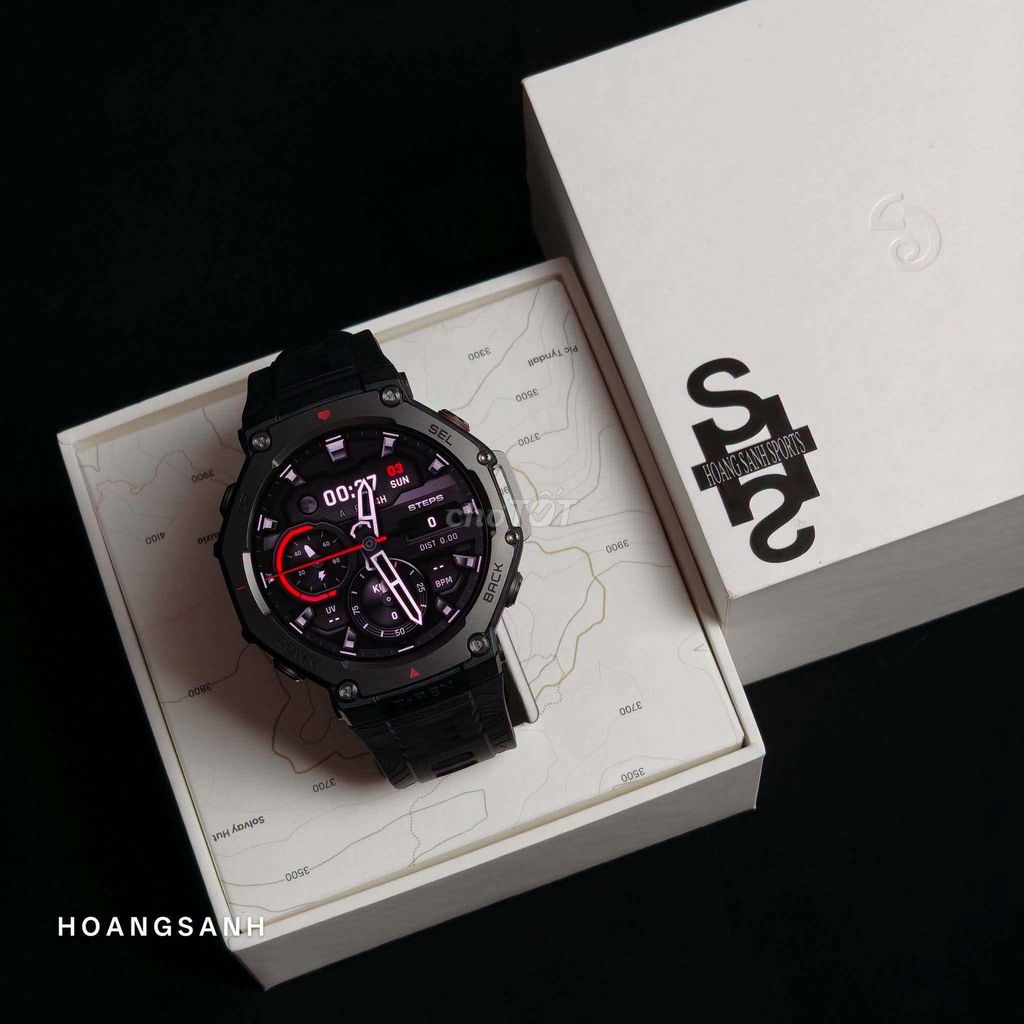 Amazfit T-Rex 3 Onyx 48mm Chính Hãng BH 05/2027. Mua bán Thiết bị đeo thông minh tại Quận Tân Phú Tp Hồ Chí Minh được đăng bởi HOÀNG SANH hình 1