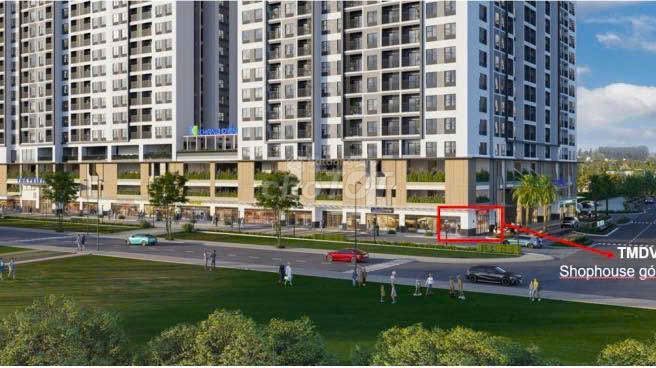 Shophouse mặt tiền kinh doanh, gần cù lao hiệp hoà, siêu thị Aoen Mall