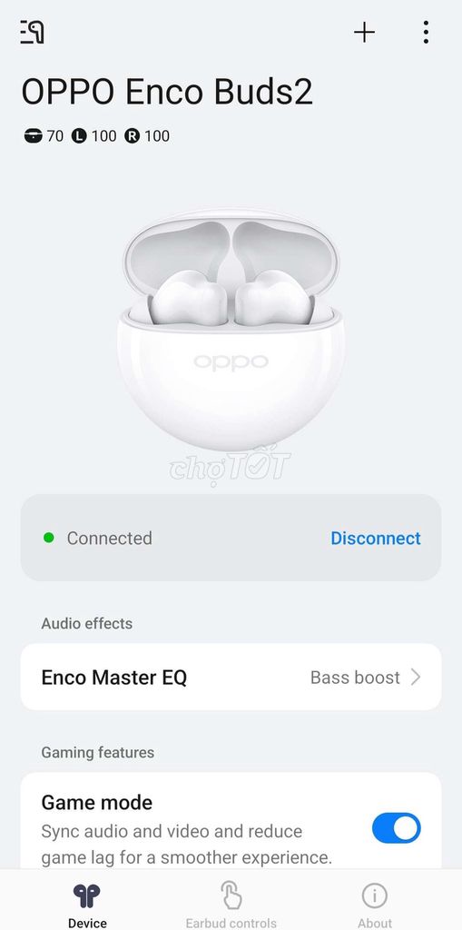 Tai nghe Oppo Enco Buds 2 Trắng. Mua bán Tivi, Âm thanh tại Thị xã Cai Lậy Tiền Giang được đăng bởi Thiện Trần hình 1