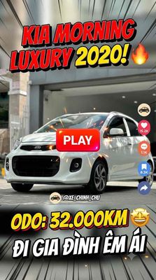 Kia Morning Luxury 2020 Số tự động Trắng