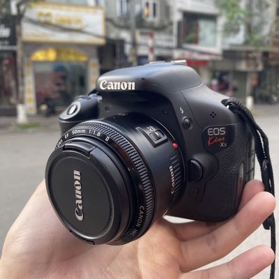 Canon EOS 600D kèm lens 50mm f1.8 ii xoá phông đẹp