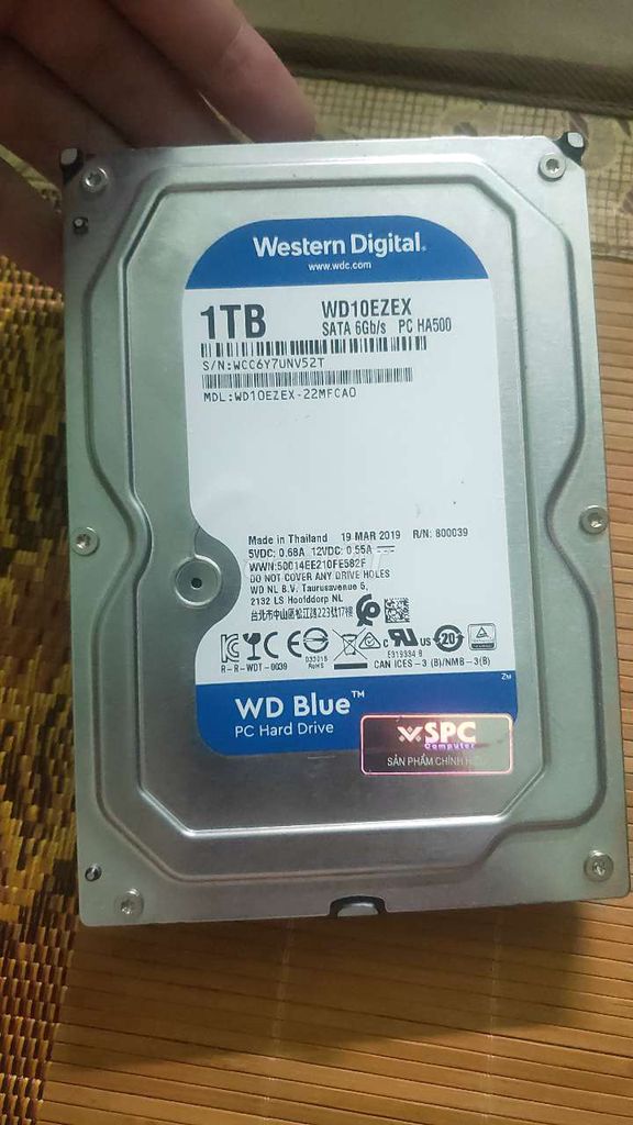 Ổ cứng HDD Western Digital WD10EZEX 1TB Xanh. Mua bán Linh kiện (RAM, Card...) tại Thành phố Thái Bình Thái Bình được đăng bởi Zils hình 1