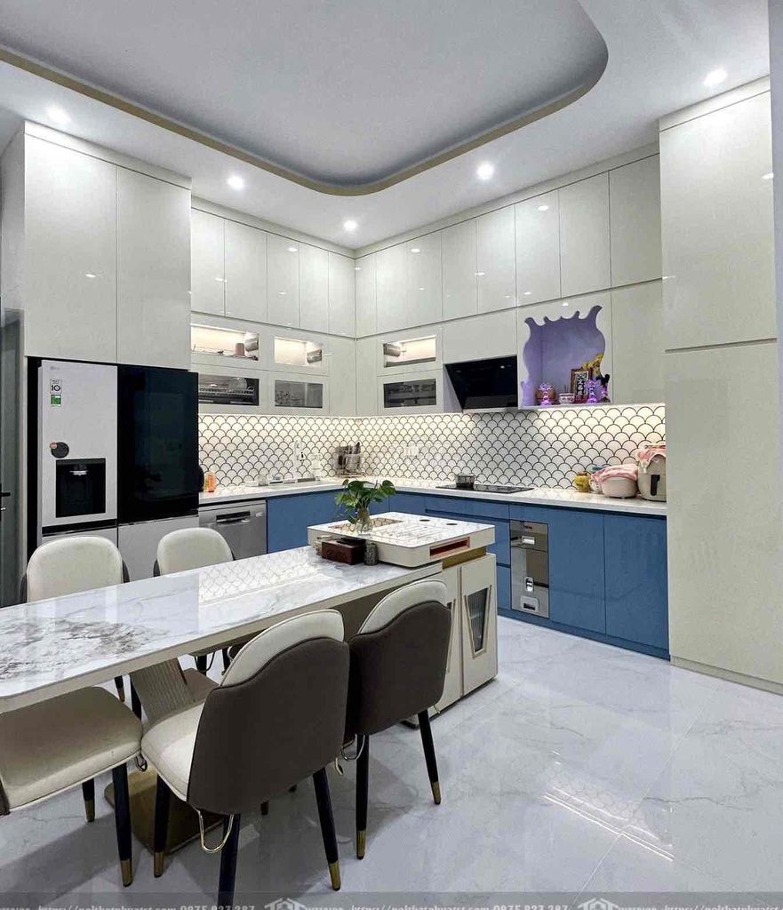 Thiết kế tủ bếp cánh acrylic cao cấp,sang trọng. Dịch vụ tại Quận Thanh Khê Đà Nẵng được đăng bởi Nội thất bếp trọn gói TST  hình 1