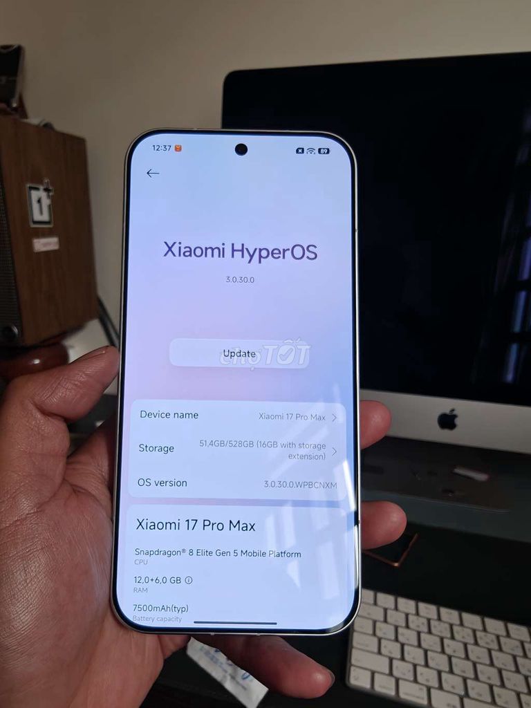 Xiaomi 17 Pro Max 512GB Trắng Fullbox GL. Mua bán Điện thoại tại Quận 6 Tp Hồ Chí Minh được đăng bởi Đức Ty hình 5