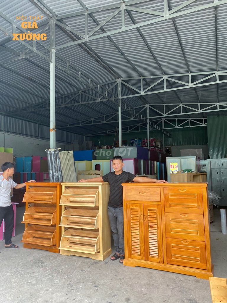 TỦ GIÀY TỦ GỖ ĐẸP TỦ GIÀY DÉP THÔNG MINH LỚN. Mua bán Tủ, kệ gia đình tại Thành phố Thủ Dầu Một Bình Dương được đăng bởi Nội Thất Giá Xưởng  hình 1