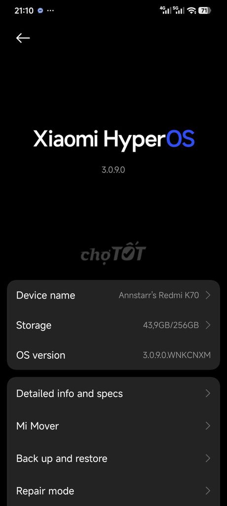 redmi k70. Mua bán Điện thoại tại Quận Bắc Từ Liêm Hà Nội được đăng bởi mạnh nam hình 1