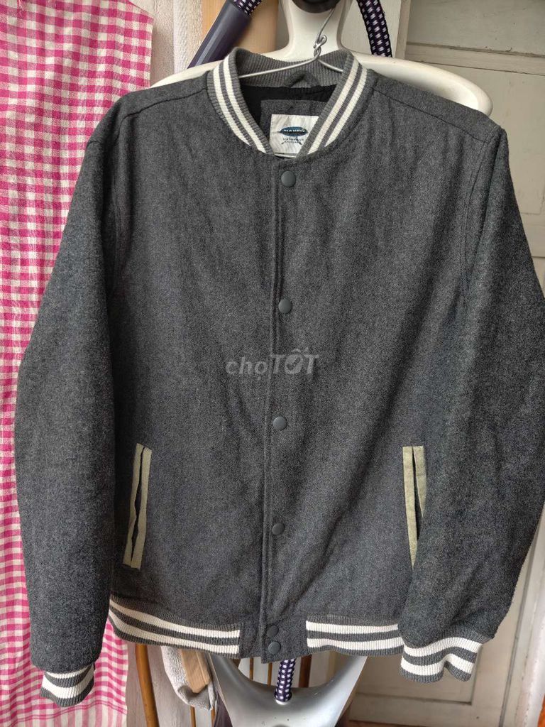 Áo khoác dạ Bomber Old Navy size L Xám. Mua bán Quần áo tại Quận Thanh Xuân Hà Nội được đăng bởi Bụi Đời Giải Phóng hình 1
