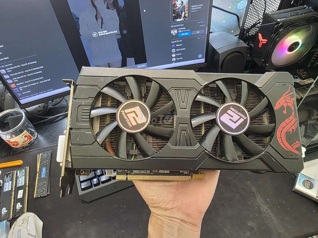 Card đồ họa PowerColor RX 570 8GB. Mua bán Linh kiện (RAM, Card...) tại Quận Gò Vấp Tp Hồ Chí Minh được đăng bởi Trần Đạt hình 1
