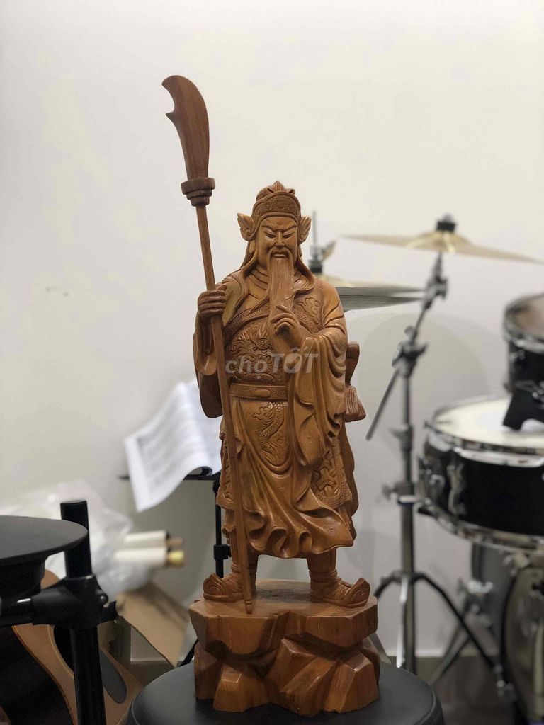 Tượng Quan Công Gỗ mít 60cm. Mua bán Đồ sưu tầm, đồ cổ tại Thành phố Hội An Quảng Nam được đăng bởi Huynh van man hình 1