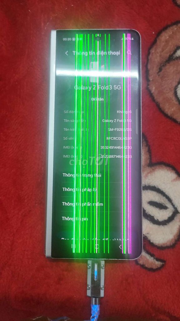 Samsung Galaxy Z Fold3 5G hỏng màn hình. Mua bán Điện thoại tại Quận Đống Đa Hà Nội được đăng bởi anh Lộc hình 1