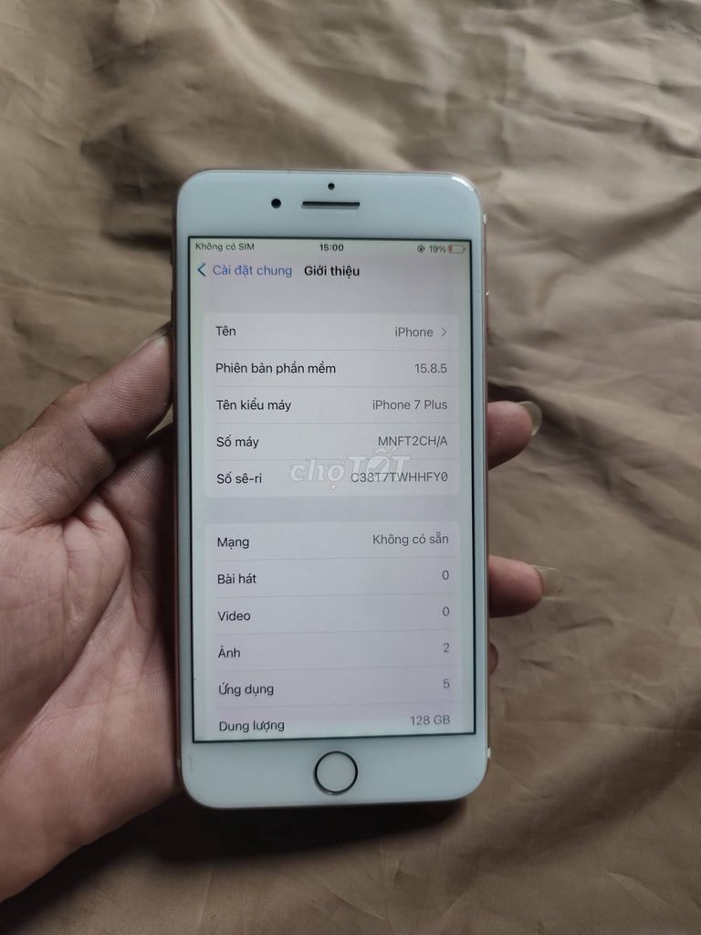 Apple iPhone 7 Plus 128GB Vàng hồng 93%. Mua bán Điện thoại tại Quận 10 Tp Hồ Chí Minh được đăng bởi Hội Đồ Điện Tử hình 1