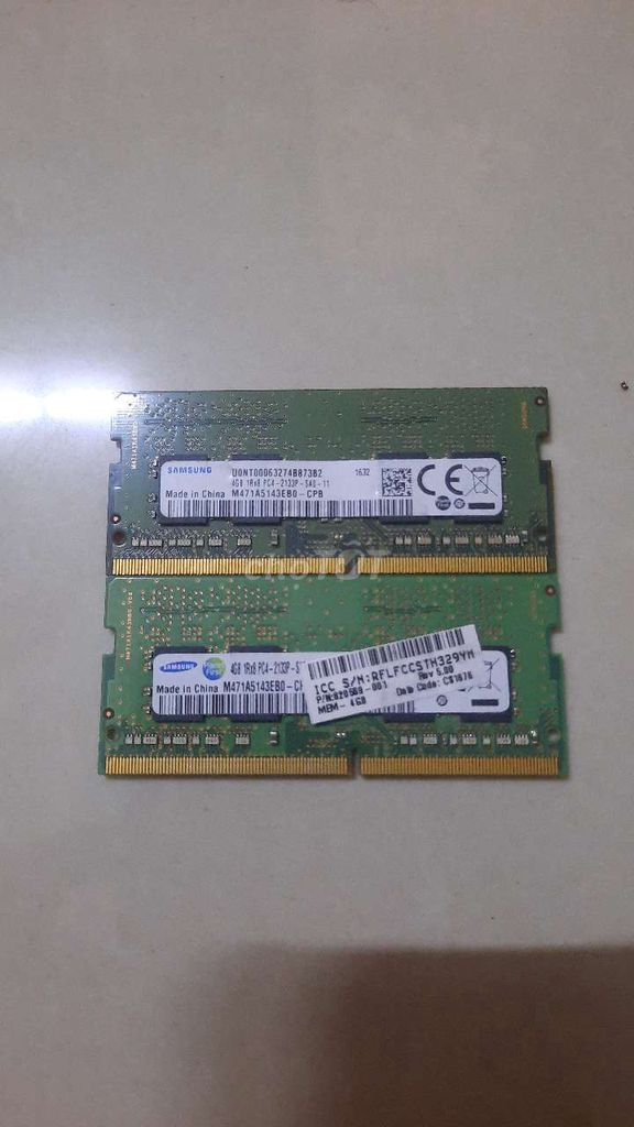 e cần bán cặp ram 4gb bus 2133 samsung. Mua bán Linh kiện (RAM, Card...) tại Huyện Xuân Lộc Đồng Nai được đăng bởi Khang Tran hình 1