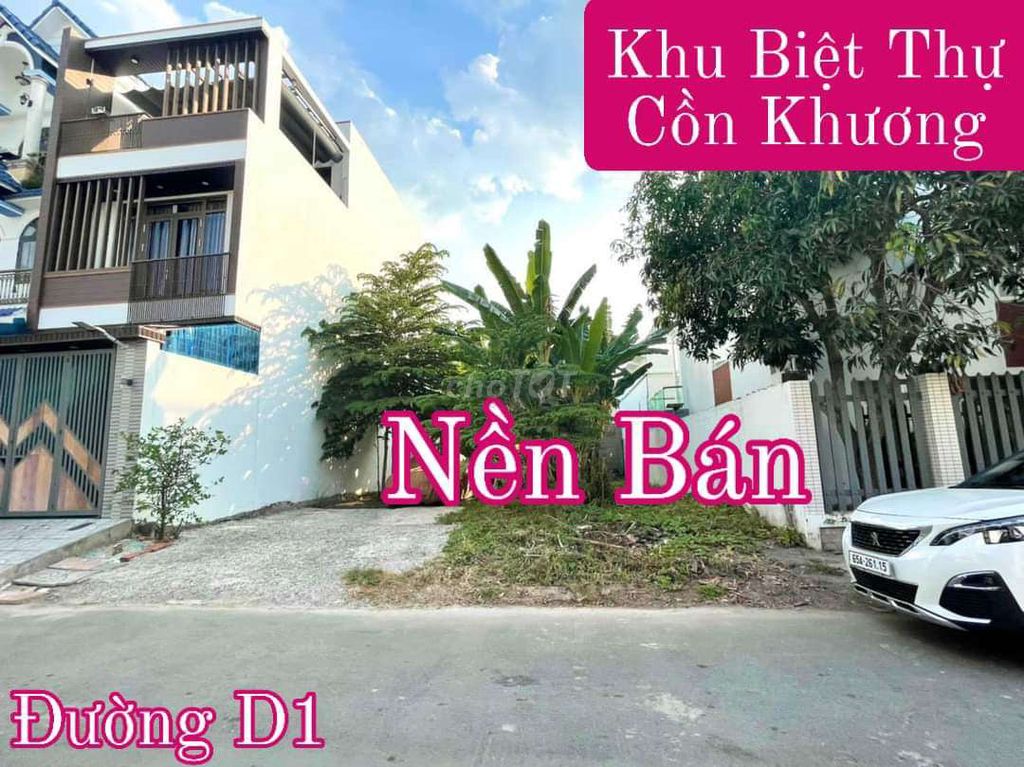 NỀN 100M2 - KHU BIỆT THỰ CỒN KHƯƠNG