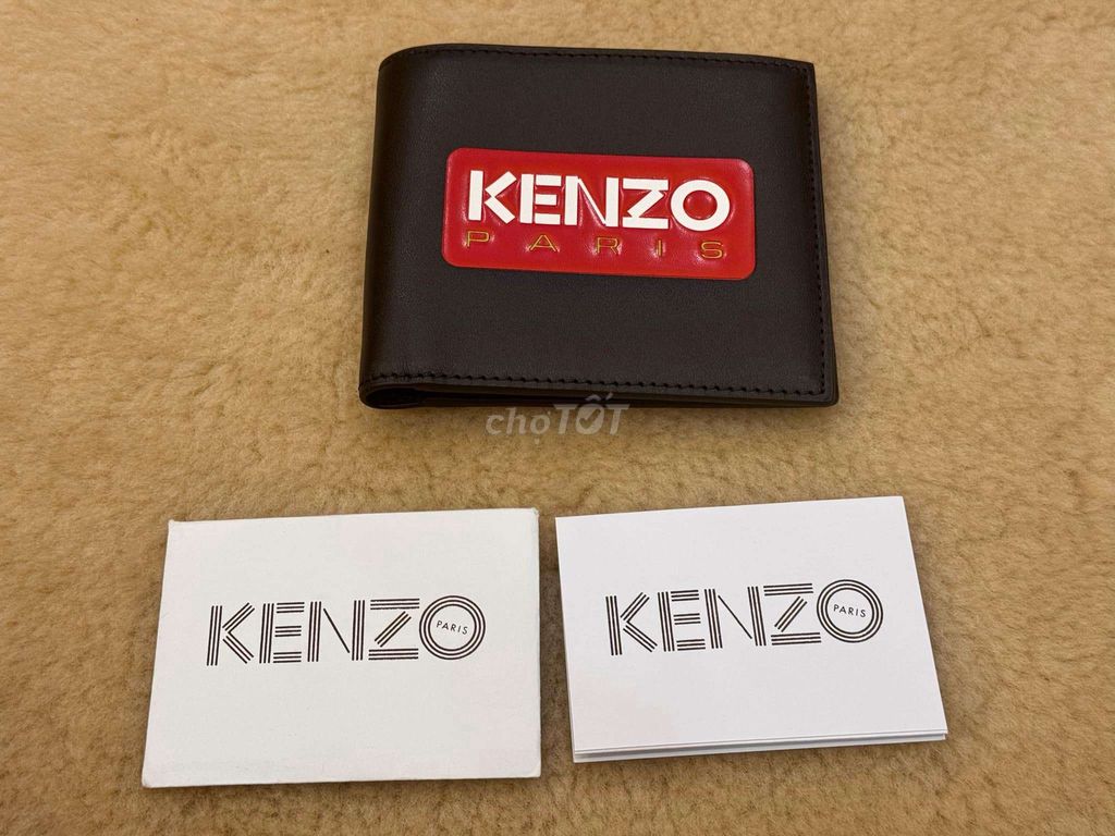 Ví nam Kenzo Paris new 100% no box. Kt: 11x9,5cm