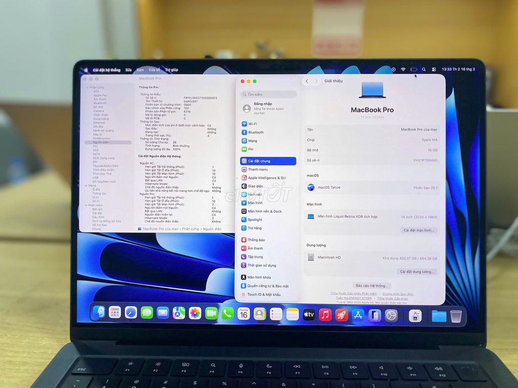 Macbook Pro 14inch M4 Ram 16Gb SSD 512Gb Trầy. Mua bán Laptop tại Quận 10 Tp Hồ Chí Minh được đăng bởi Lapvn hình 1