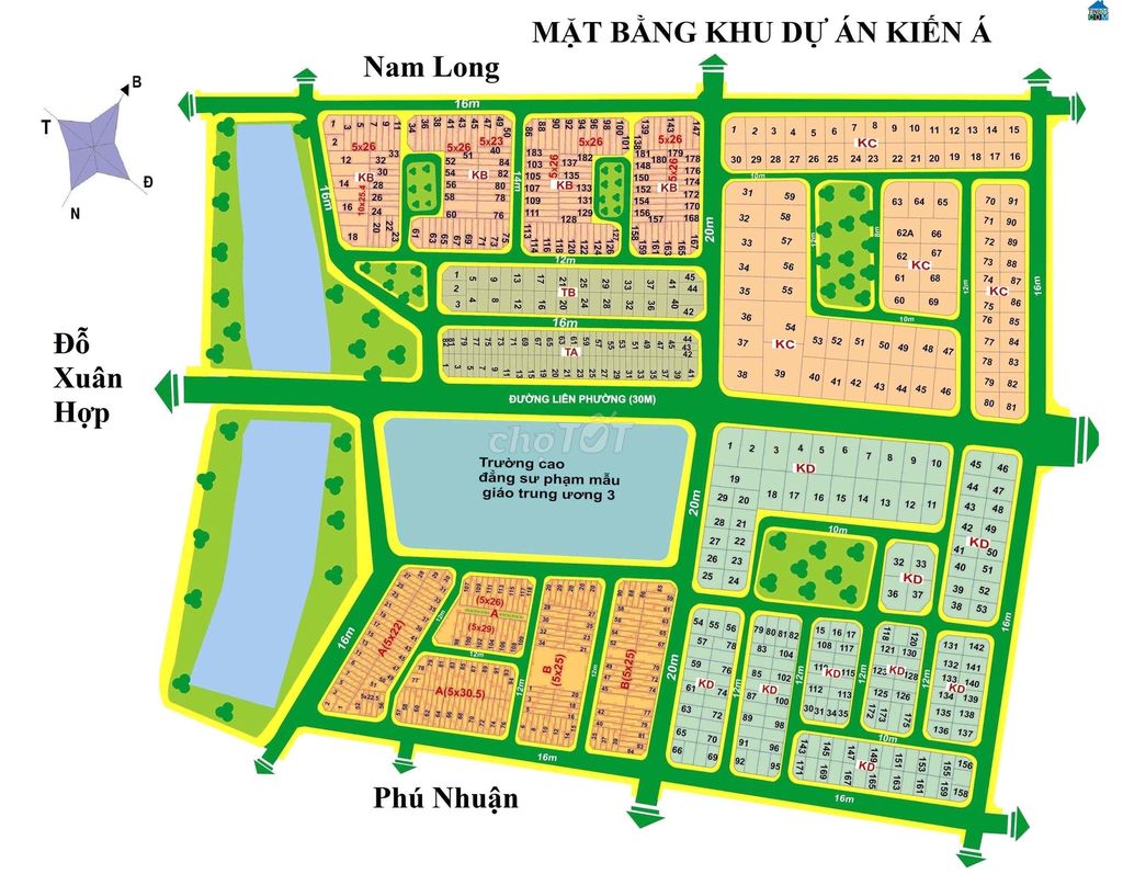 Bán Đất KDC Kiến Á, Đường Liên Phường, Tp.Thủ Đức (Q9)