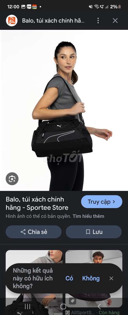 Túi xách Puma hang xuat dư. Mua bán Túi xách tại Quận 10 Tp Hồ Chí Minh được đăng bởi lip hình 2