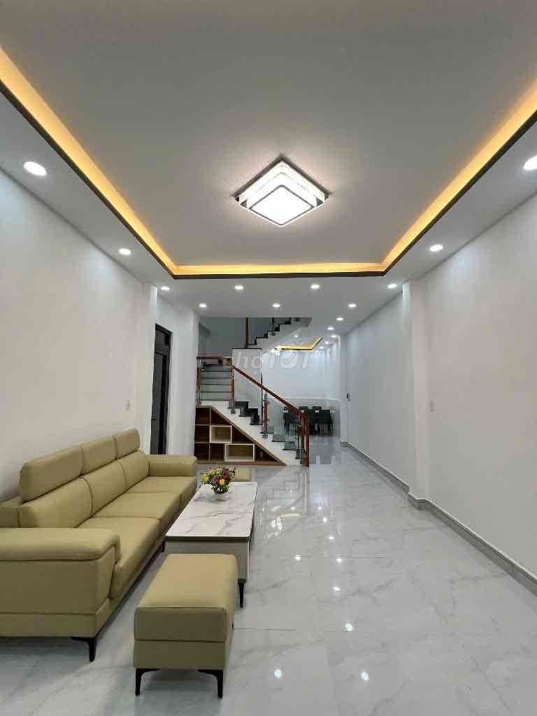 Nhà mới, 68m², 6x14m, Nguyễn Thị Tần, gần chợ Gạch Ông