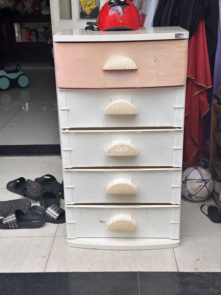 Tủ nhựa 5 ngăn Hồng Trắng. Mua bán Tủ, kệ gia đình tại Thành phố Vũng Tàu Bà Rịa - Vũng Tàu được đăng bởi Hoa Xương Rồng hình 1