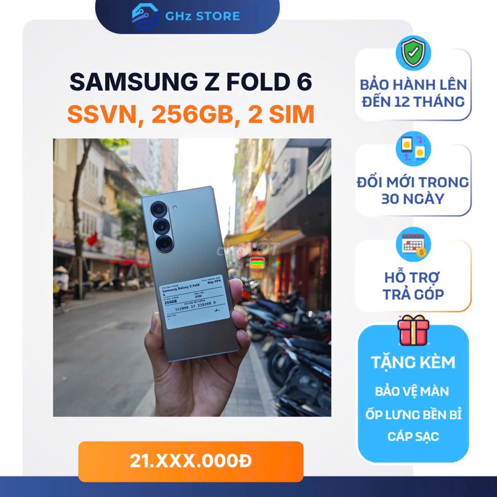 Samsung Z Fold 6 256GB Xám. Mua bán Điện thoại tại Quận Đống Đa Hà Nội được đăng bởi GHz STORE hình 1