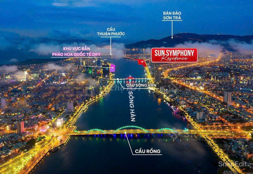 Căn hộ Symphony bờ sông Hàn đối diện pháo hoa DIFF sở hữu lâu dài