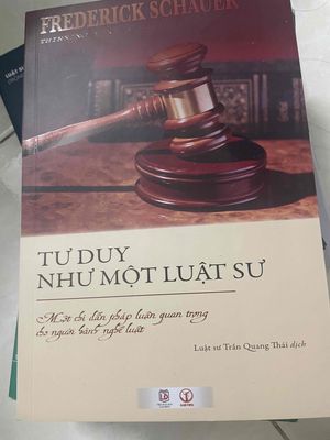 Sách Tư duy như một luật sư - Schauer. Mua bán Sách tại Quận 7 Tp Hồ Chí Minh được đăng bởi Amy