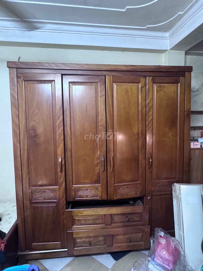 Combo nội thất giường tủ gỗ nâu. Mua bán Giường, chăn ga gối nệm tại Quận Tây Hồ Hà Nội được đăng bởi trngdng hình 1