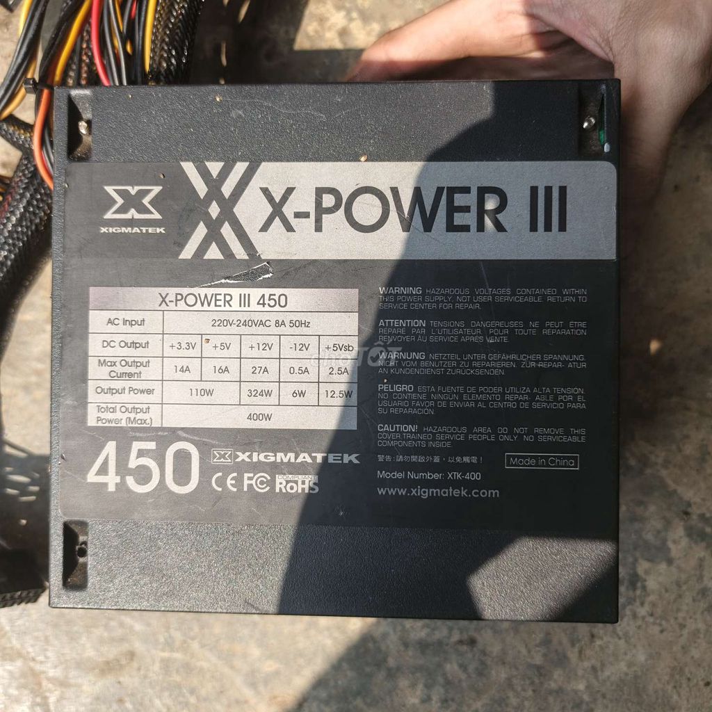 Nguồn Xigmatek X-POWER III 450 Đen. Mua bán Linh kiện (RAM, Card...) tại Huyện Thăng Bình Quảng Nam được đăng bởi Naz Prevous hình 1