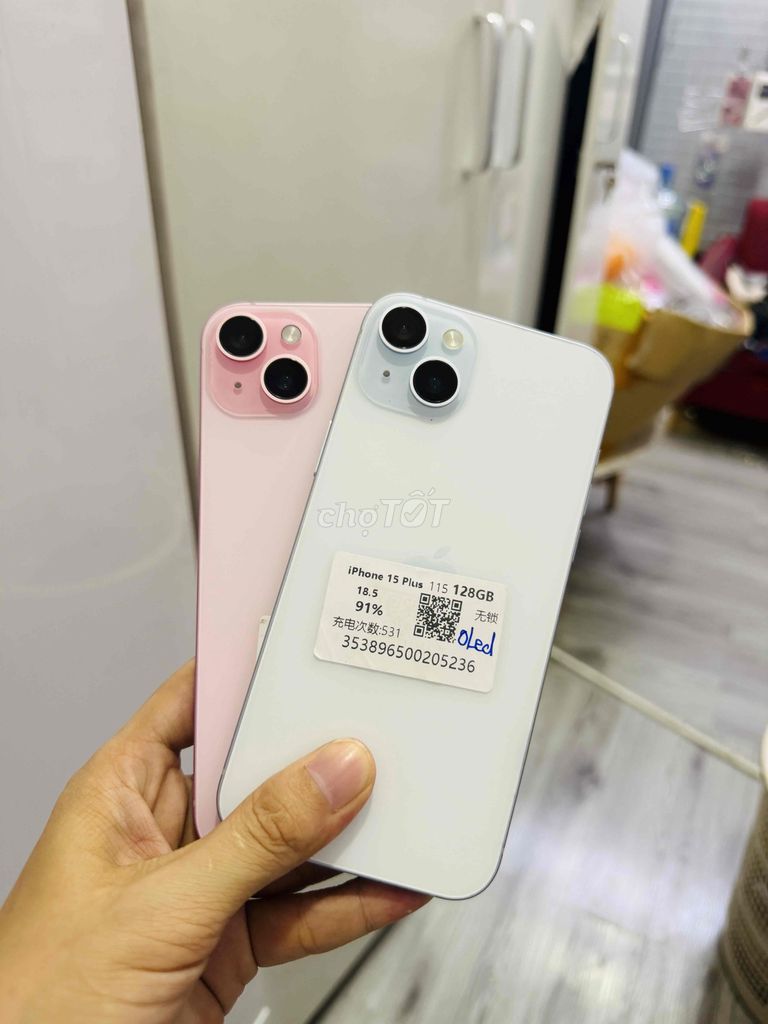 Apple iPhone 15 Plus 128GB Hồng, Trắng rất đẹp. Mua bán Điện thoại tại Quận Hải Châu Đà Nẵng được đăng bởi Hoàng Táo 273 Nguyễn Hoàng hình 1