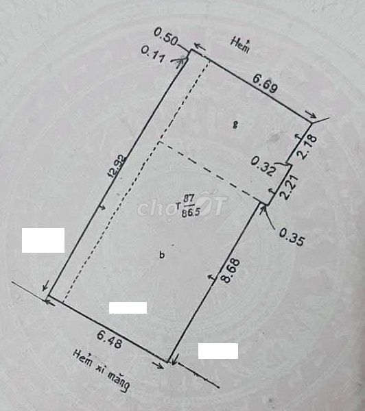 Tô Hiến Thành,Q10, 87m2 (6,5m x 13,5m), Nhà Cũ Nở hậu Xây mới, tách lô