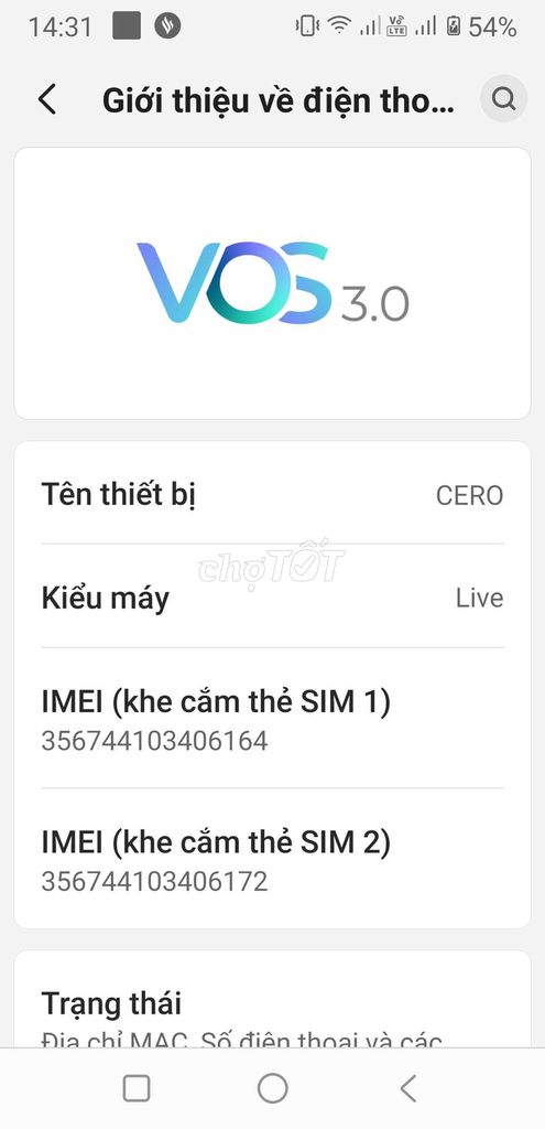 Live CERO Màn hình bể nhẹ. Mua bán Điện thoại tại Thị xã Bình Minh Vĩnh Long được đăng bởi em hay hình 1
