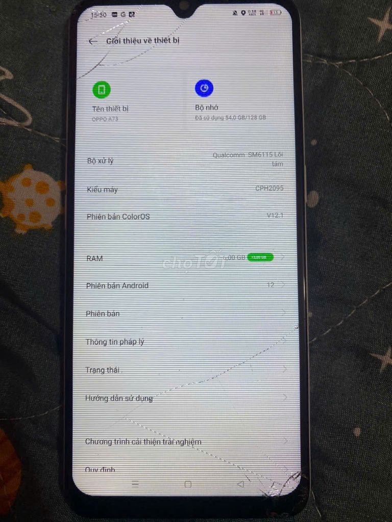 OPPO A73 6GB/128GB Trắng Đã dùng. Mua bán Điện thoại tại Huyện Trảng Bom Đồng Nai được đăng bởi Le son hình 1