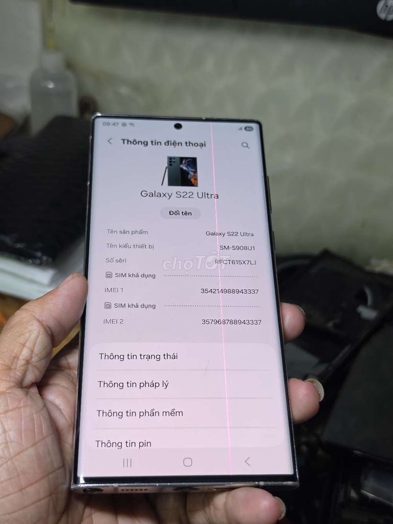 Samsung Galaxy S22 Ultra 512GB VN giá rẻ . Mua bán Điện thoại tại Quận 8 Tp Hồ Chí Minh được đăng bởi Thiên Hòa mobile  hình 1