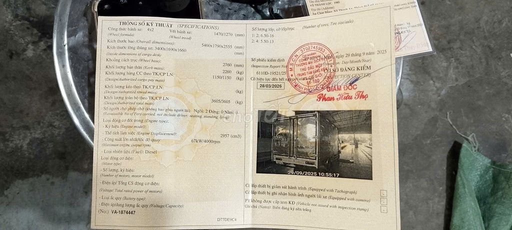 Kiak3000s.xe 9 chủ.xs2012.thung3m4.1tan150.xe Rin.. Mua bán Xe tải, xe ben tại Huyện Dầu Tiếng Bình Dương được đăng bởi Kim Dung hình 2