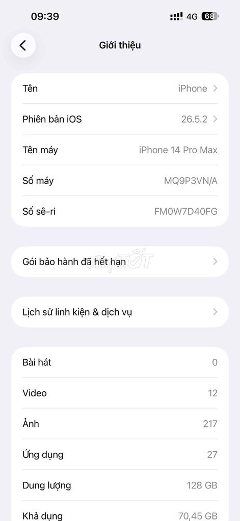 Apple iPhone 14 Pro Max 128GB. Mua bán Điện thoại tại Thị xã Bến Cát Bình Dương được đăng bởi Hoàng Long Phùng Gia hình 1