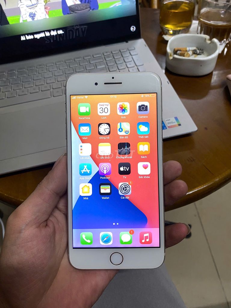 7plus  trắng 32G máy quốc tế mỹ zin full vân tay