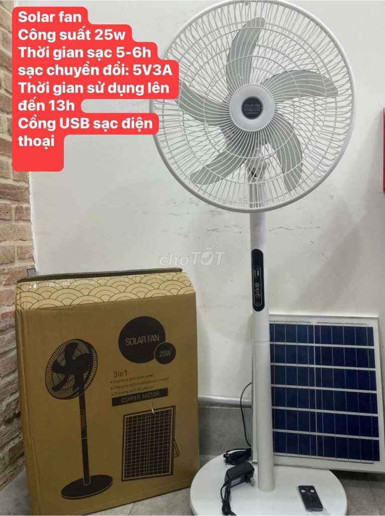 Quạt năng lượng mặt trời SOLAR FAN 25W