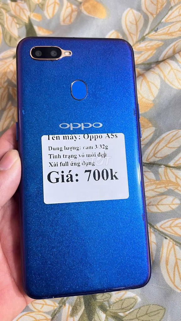 Oppo A5s 3GB/32GB Xanh Like New. Mua bán Điện thoại tại Quận 10 Tp Hồ Chí Minh được đăng bởi Hội Đồ Điện Tử hình 1