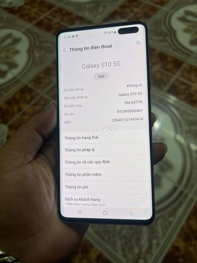 Samsung Galaxy S10 5G 8GB/256GB Vàng kem. Mua bán Điện thoại tại Quận Đống Đa Hà Nội được đăng bởi Nguyen dao hình 1