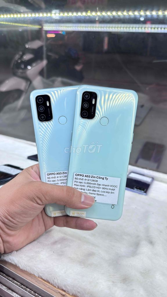 OPPO A53 128GB Xanh Ngọc 4GB. Mua bán Điện thoại tại Thành phố Thuận An Bình Dương được đăng bởi Lâm Hùng Mobile hình 1