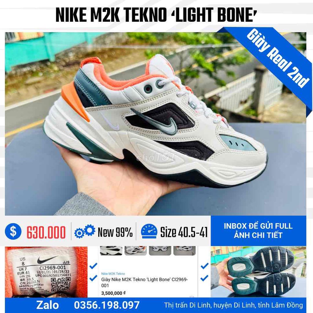 [CHÍNH HÃNG][Mới 99%] Nike M2K Tekno. new 3tr5